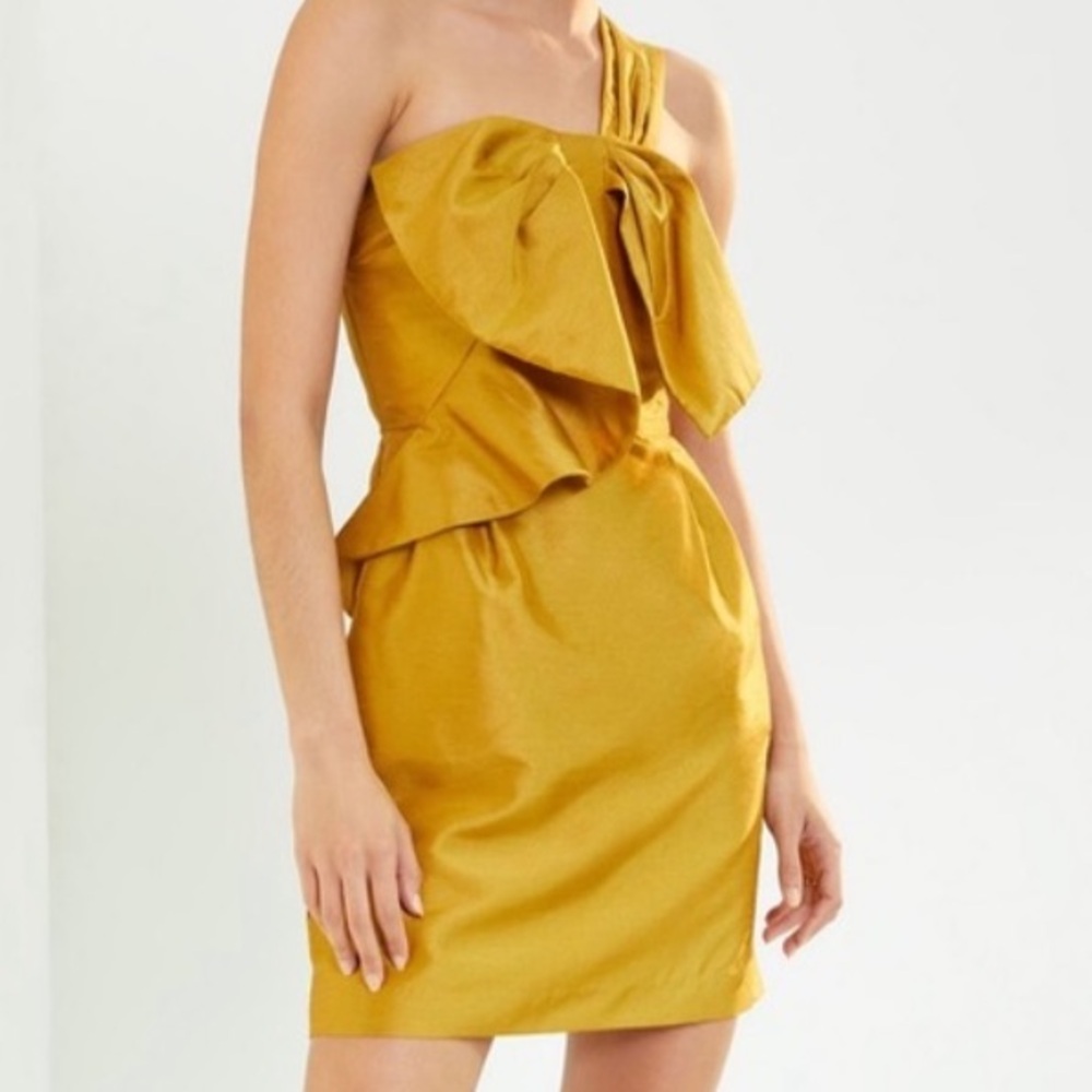 Hutch Bow-tie Mini Dress from Anthropologie